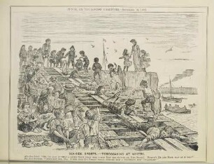 Sea-side sports. - Tobogganing at Whitby