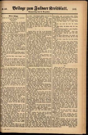 Zweite Ausgabe vom Donnerstag, den 06. Dezember 1900.
