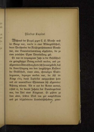 Fünftes Kapitel