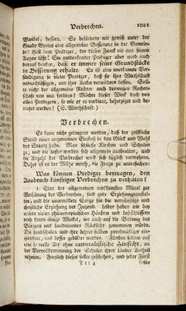 Verbrechen. - Verordnungen obrigkeitliche.