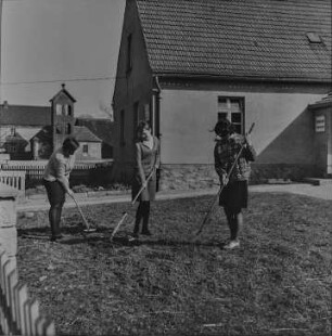Purschwitz. Ortsteilansicht. Straßenbild