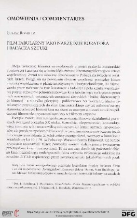 Omówienia / Commentaries