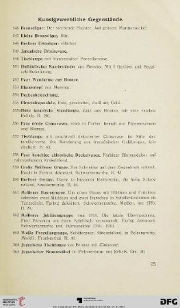 Kunstgewerbliche Gegenstände (Nr. 546-590)