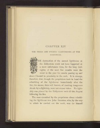 CHAPTER XIV. THE THIRD AND FOURTH LIGHTHOUSE AT THE EDDYSTONE