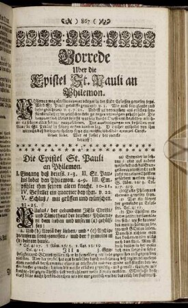 Vorrede Uber die Epistel St. Pauli an Philemon.