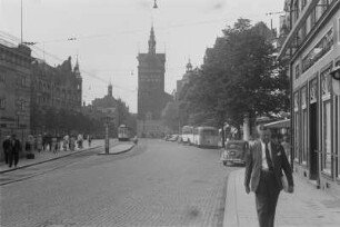 Der Stockturm : Ansicht vom mittelalterlichen Stockturm in Danzig.