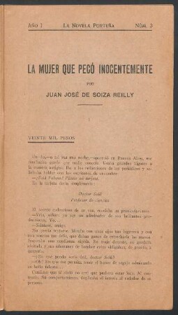I - Veinte mil pesos