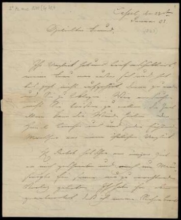 Brief von Louis Spohr an C. F. Peters, Leipzig