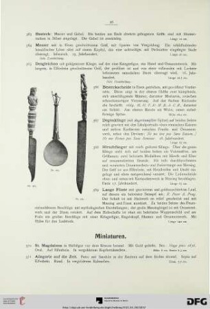 Miniaturen (Nr. 370-404)