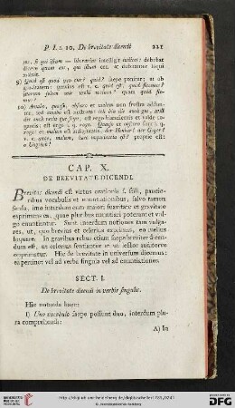 Cap. X: De brevitate dicendi