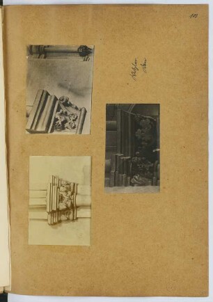 Dom, Wetzlar: Details (aus: Skizzen- und Fotoalbum 8)