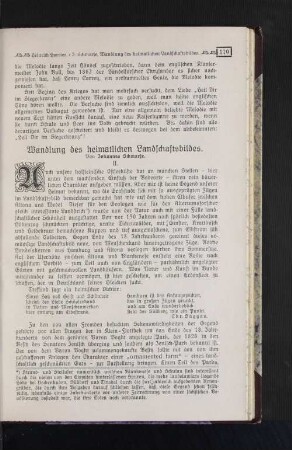 Wandlung des heimatlichen Landschaftsbildes.