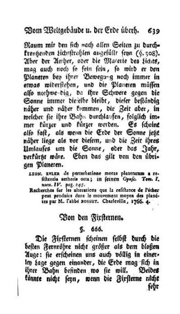 Von den Fixsternen