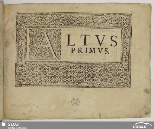 Chorus primus:
