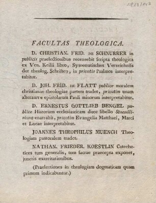 3, Facultas Theologica