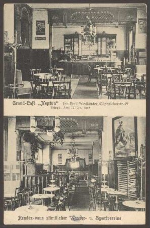 Ansichtskarte Innenansicht Grand-Café "Neptun", Köpenicker Straße 29