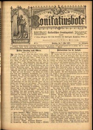 Ausgabe vom Sonntag, den 09. Mai 1897.