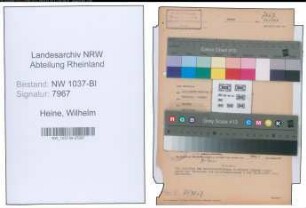 Entnazifizierung Wilhelm Heine , geb. 01.12.1905 (Arbeiter)