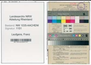 Entnazifizierung Franz Leufgens , geb. 14.12.1897 (Buchhalter)