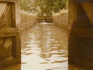 Schleuse Neustadt am Rübenberge/Leine bei Hochwasser