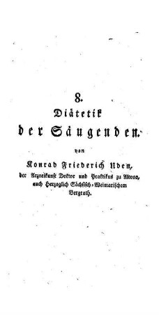 Diätetik der Säugenden : [8. Abhandlung]