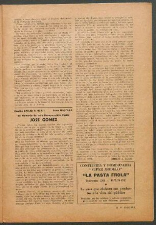 En Memoria de otro Desaparecido Ilustre Jose Gomez