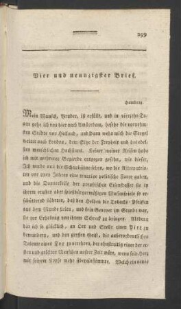 Vier und neunzigster Brief
