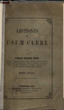Lectiones in usum cleri