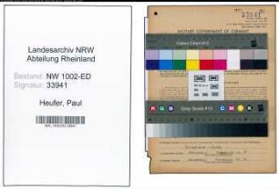 Entnazifizierung Paul Heufer, geb. 24.08.1891 (Studienrat)