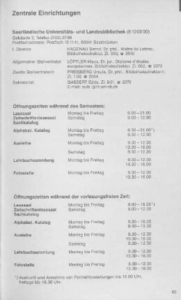 Saarländische Universitäts- und Landesbibliothek