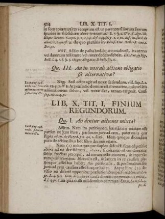 Lib. X. /Tit. I. Finium Regundorum. - Tit. IV. Ad Exhibendum.