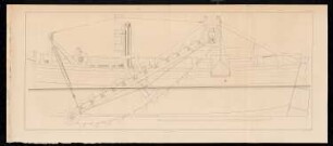 Dampfmaschinen-Bagger für die Vertiefung des Fahrwassers bei Stralsund: Bl. 63: Ansicht das Baggerkahns (aus: Bauausführungen des preußischen Staats, Bd. 1)