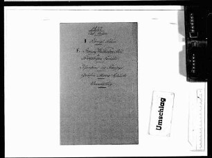 Gräfin Marie: Vermählung mit Kammerherr August Wilhelm von Taubenheim (1842)