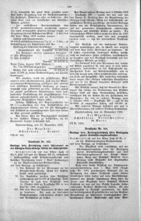 No. 21 (439-459) (452,453,454), 02. Dezember 1908