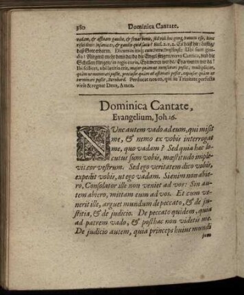 Dominica Cantate, Evangelium, Joh.16.