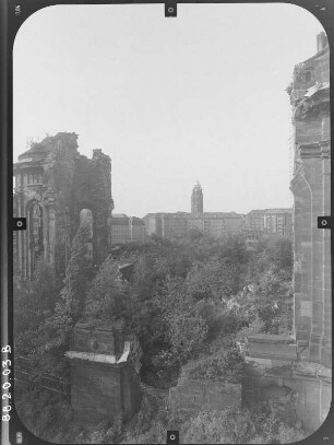Dresden-Altstadt, Neumarkt. Ruine der Frauenkirche