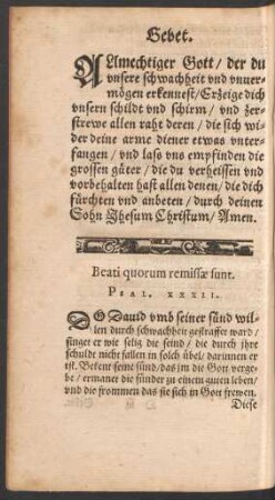 Beati quorum remissae sunt. Psal. XXXII.