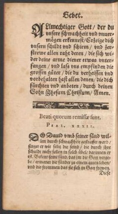 Beati quorum remissae sunt. Psal. XXXII.