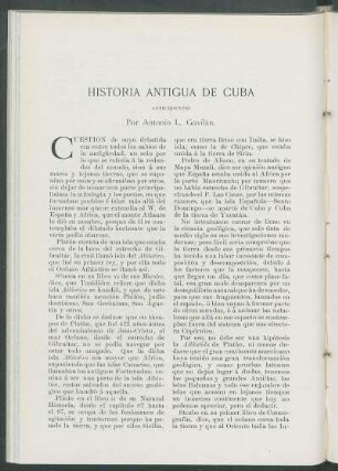 Historia antigua de Cuba. : Antecedentes