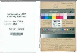 Entnazifizierung Richard Kruber , geb. 18.07.1882 (Finanzbeamter)