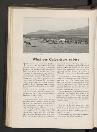 What our colporteurs endure