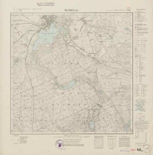 3057 (alte Nr.: 1563) Berlinchen, Meßtischblatt (4cm - Karte)