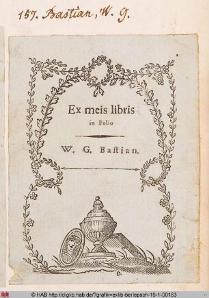Exlibris des W. G. Bastian