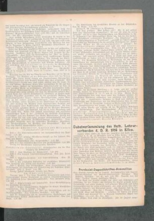 Jubelversammlung des Kath. Lehrerverbandes d. D. R. 1914 in Essen