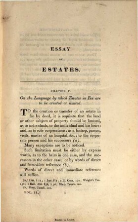 An elementary treatise on estates : with preliminary observations on the quality of estates, 2