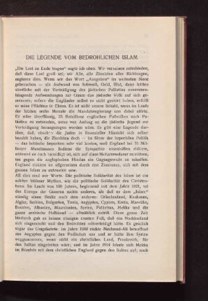 Die Legende vom bedrohlichen Islam