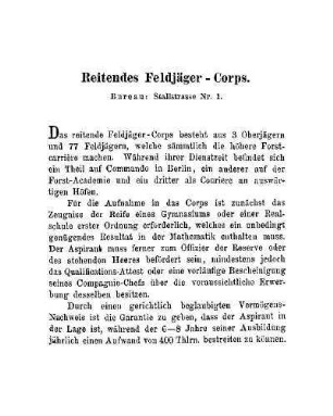 XXII. Reitends Feldjäger-Corps