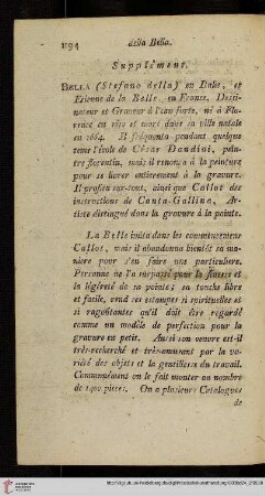 della Bella (Nr. 5594-5686)