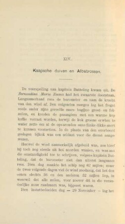 XIV. Kaapsche duiven en albatrossen