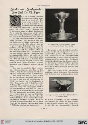 "Kunst" und "Kunstgewerbe"